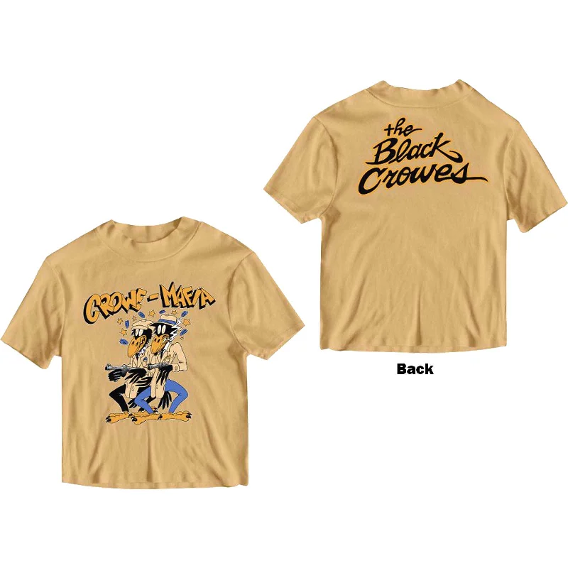 The Black Crowes | Official Band T-Shirt | Crowe Mafia (Back Print) Houndstooth Herringbone Solid The Black Crowes | Official Band T-Shirt | Crowe Mafia (Back Print) Houndstooth Herringbone Solid