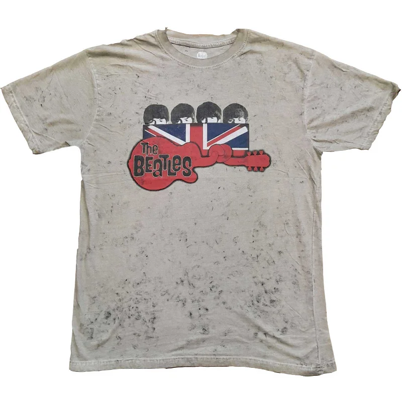The Beatles | Official Band T-Shirt | Guitar & Flag (Wash Collection) Front Pockets Side Pockets Patch Pockets The Beatles | Official Band T-Shirt | Guitar & Flag (Wash Collection) Front Pockets Side Pockets Patch Pockets