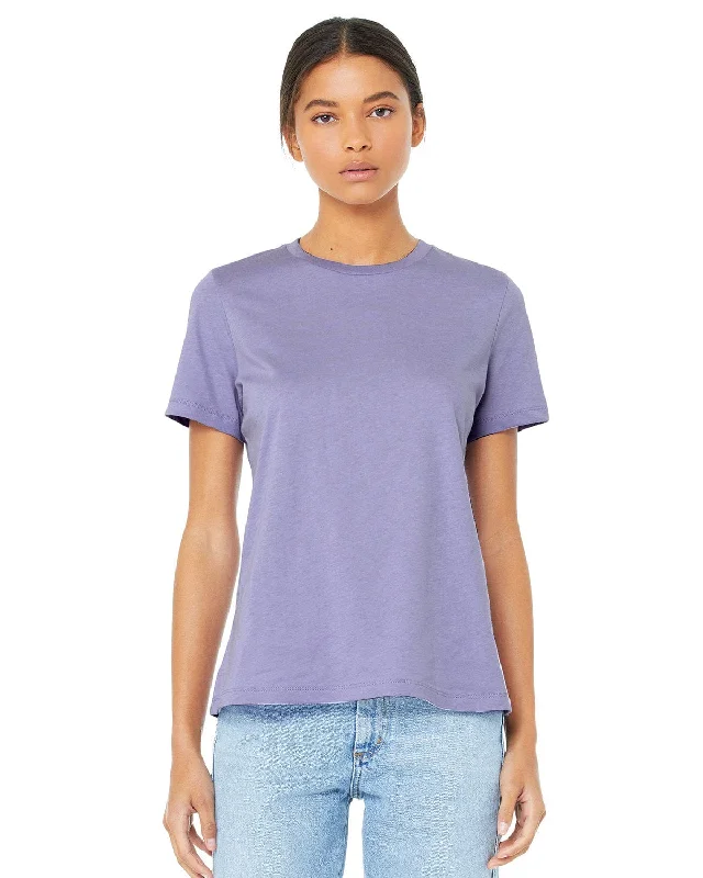 Bella+Canvas Ladies Relaxed Short Sleeve Jersey T-Shirt | Dark Lavender Chenille Blend Fleece Blend Nylon Blend Bella+Canvas Ladies Relaxed Short Sleeve Jersey T-Shirt | Dark Lavender Chenille Blend Fleece Blend Nylon Blend