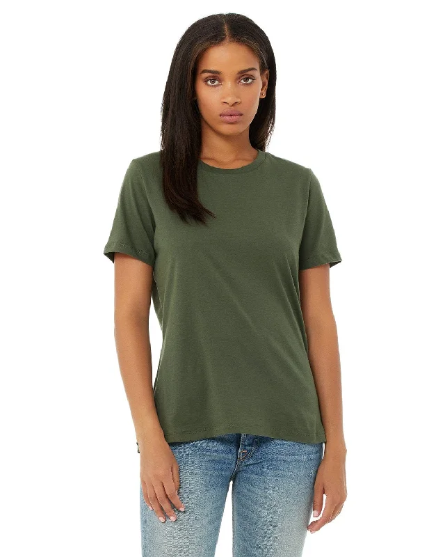 Bella+Canvas Ladies Relaxed Short Sleeve Jersey T-Shirt | Military Green Satin Fabric Silk Fabric Chiffon Fabric Bella+Canvas Ladies Relaxed Short Sleeve Jersey T-Shirt | Military Green Satin Fabric Silk Fabric Chiffon Fabric