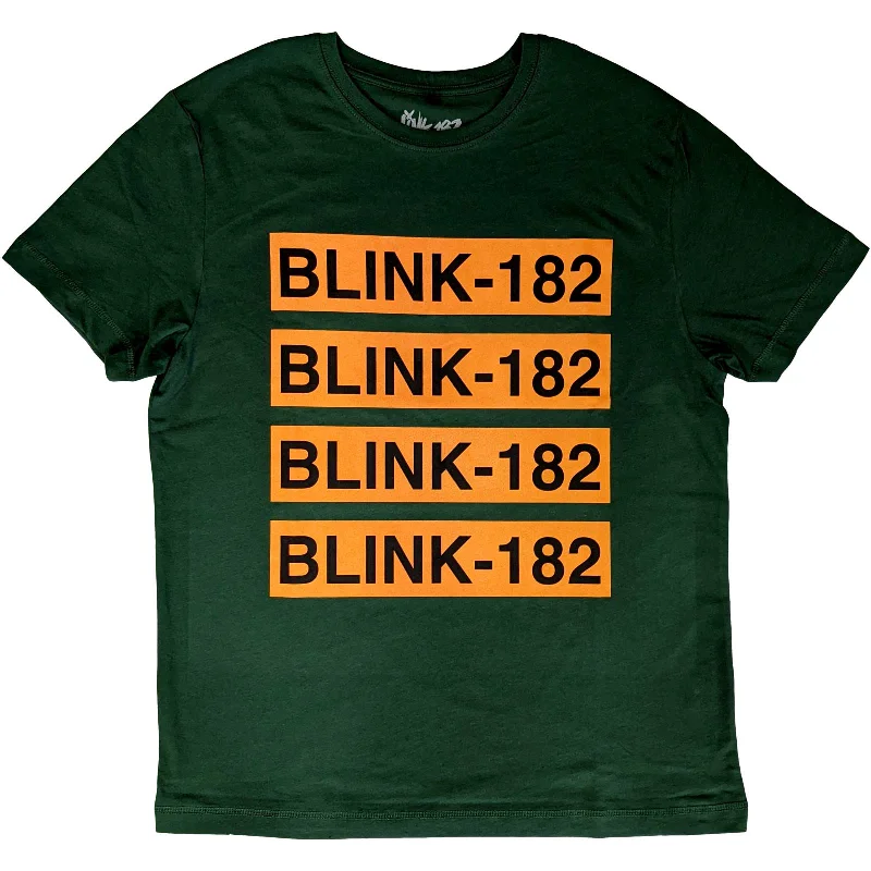 Blink-182 | Official Band T-Shirt | Logo Repeat Satin Fabric Silk Fabric Chiffon Fabric Blink-182 | Official Band T-Shirt | Logo Repeat Satin Fabric Silk Fabric Chiffon Fabric