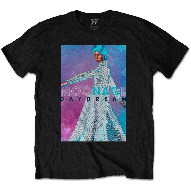 David Bowie | Official Band T-Shirt | Moonage Space Anti-Pilling Machine Wash Handmade David Bowie | Official Band T-Shirt | Moonage Space Anti-Pilling Machine Wash Handmade