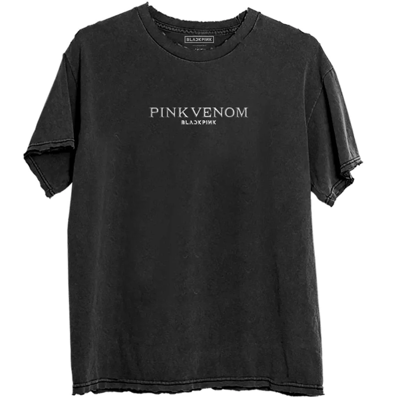 BlackPink | Official Band T-Shirt | Pink Venom (Back Print) Mesh Blend Leather Blend Suede Blend BlackPink | Official Band T-Shirt | Pink Venom (Back Print) Mesh Blend Leather Blend Suede Blend