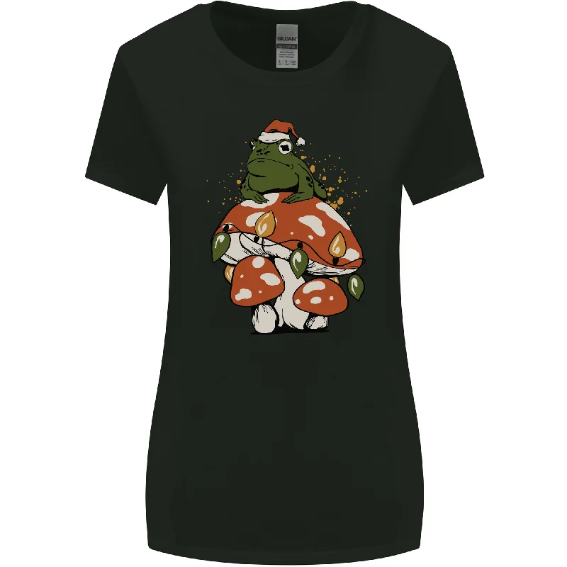 Christmas Frog Mushroom Xmas Mycology Foraging Womens Wider Cut T-Shirt Lace Blend Ribbed Blend Corduroy Blend Christmas Frog Mushroom Xmas Mycology Foraging Womens Wider Cut T-Shirt Lace Blend Ribbed Blend Corduroy Blend