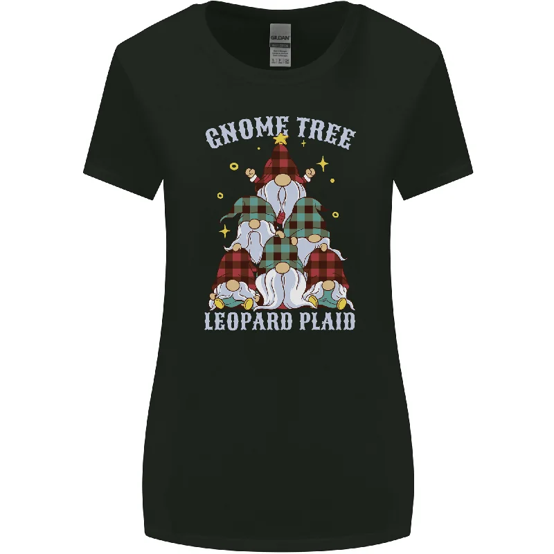 Christmas Gnome Tree Funny Xmas Plaid Tartan Womens Wider Cut T-Shirt Satin Fabric Silk Fabric Chiffon Fabric Christmas Gnome Tree Funny Xmas Plaid Tartan Womens Wider Cut T-Shirt Satin Fabric Silk Fabric Chiffon Fabric