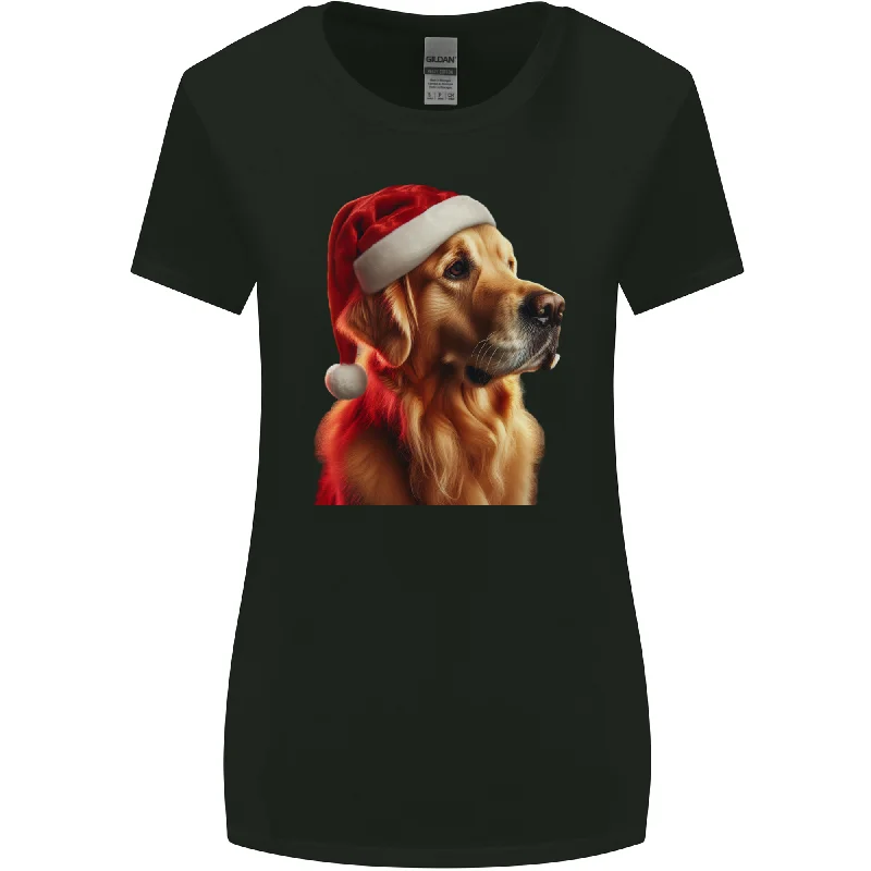 Christmas Golden Retriever Dog Xmas Womens Wider Cut T-Shirt V-Neck T-Shirt Long Sleeve Cotton Christmas Golden Retriever Dog Xmas Womens Wider Cut T-Shirt V-Neck T-Shirt Long Sleeve Cotton