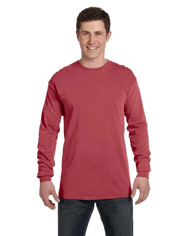 Comfort Colors Garment-Dyed Long Sleeve T-Shirt | Brick Iron Safe Non-Iron Wrinkle Free Comfort Colors Garment-Dyed Long Sleeve T-Shirt | Brick Iron Safe Non-Iron Wrinkle Free
