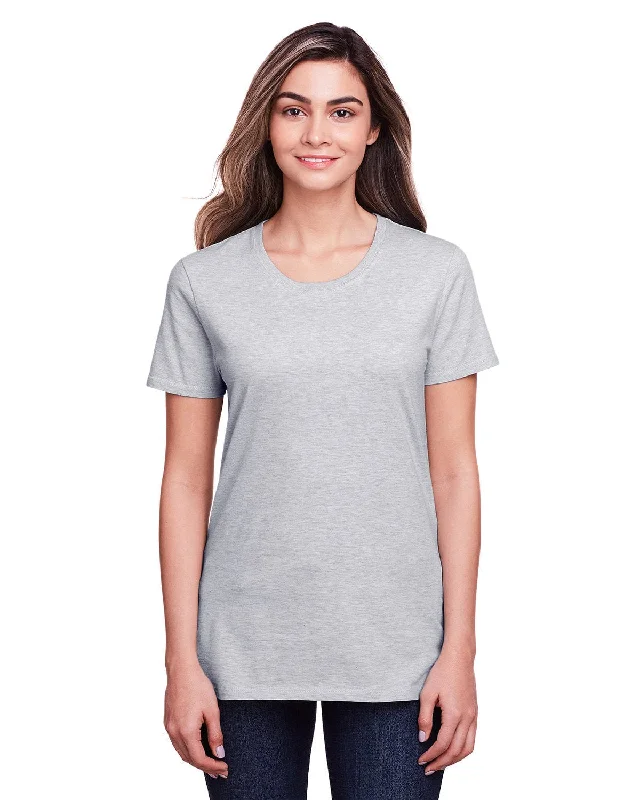 Fruit of the Loom Ladies ICONIC T-Shirt | Athletic Heather Zippered Front Buttoned Front Snap Front Fruit of the Loom Ladies ICONIC T-Shirt | Athletic Heather Zippered Front Buttoned Front Snap Front