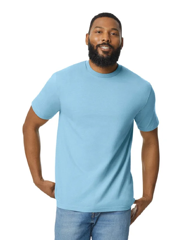 Gildan Unisex Softstyle Midweight T-Shirt | Light Blue Oversized T-Shirt Spandex breathable Gildan Unisex Softstyle Midweight T-Shirt | Light Blue Oversized T-Shirt Spandex breathable