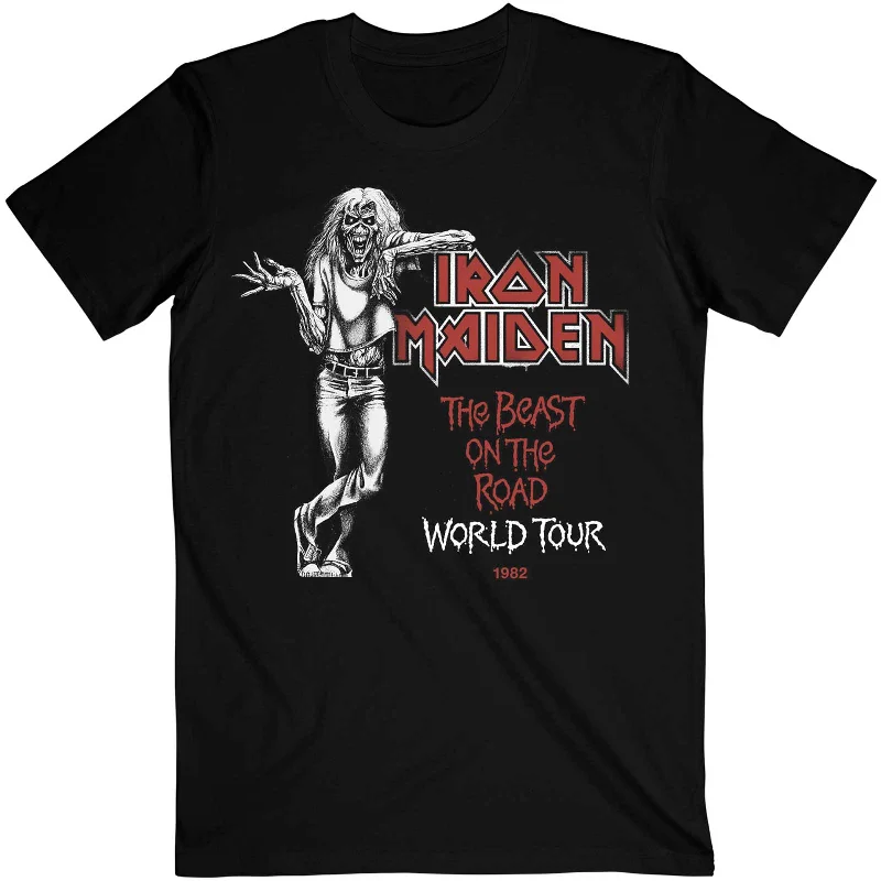 Iron Maiden | Official Band T-Shirt | Beast Over Hammersmith World Tour '78 Mesh Fabric Canvas Fabric Denim Fabric Iron Maiden | Official Band T-Shirt | Beast Over Hammersmith World Tour '78 Mesh Fabric Canvas Fabric Denim Fabric