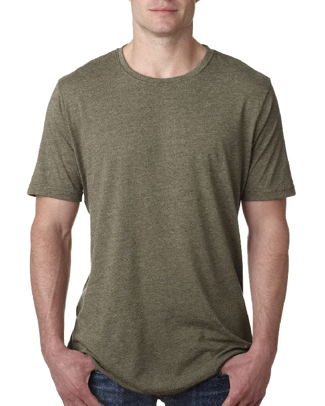 Next Level Mens Poly/Cotton Short Sleeve Crew T-Shirt | Sage Seamless Knitted Crochet Next Level Mens Poly/Cotton Short Sleeve Crew T-Shirt | Sage Seamless Knitted Crochet