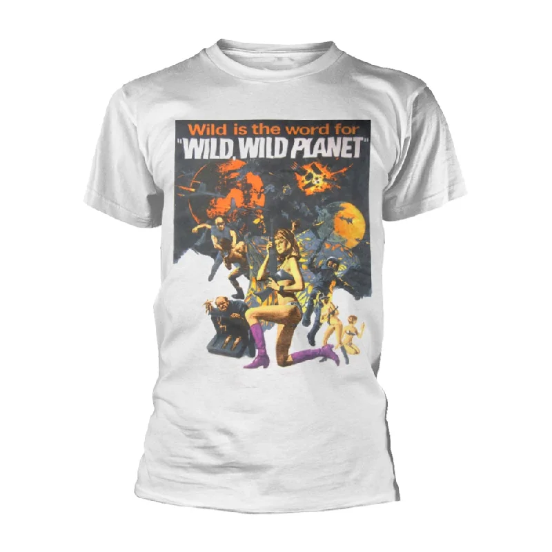 Wild, Wild Planet Unisex T-shirt: Wild, Wild Planet Graphic T-Shirt Round Neck Polyester Wild, Wild Planet Unisex T-shirt: Wild, Wild Planet Graphic T-Shirt Round Neck Polyester