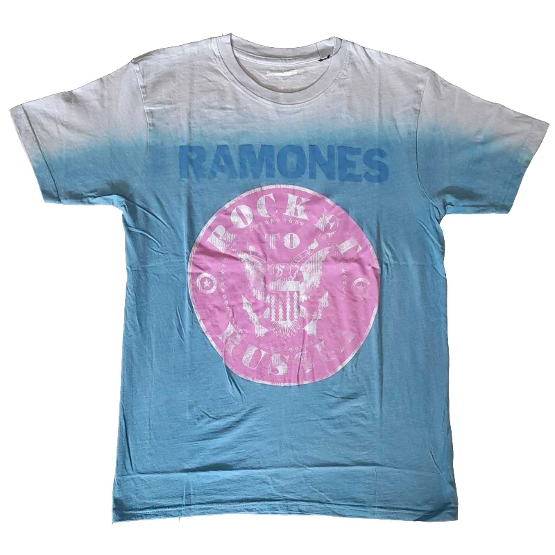 Ramones | Official Band T-Shirt | Rocket To Russia (Wash Collection) Basic T-Shirt Crew Neck Short Sleeve Ramones | Official Band T-Shirt | Rocket To Russia (Wash Collection) Basic T-Shirt Crew Neck Short Sleeve