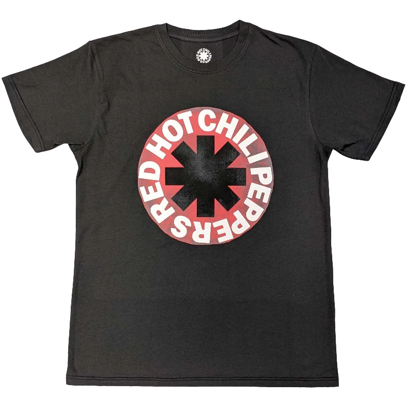 Red Hot Chili Peppers | Official Band T-Shirt | Red Circle Asterisk (Eco-Friendly) Real Fur Shearling Chenille Red Hot Chili Peppers | Official Band T-Shirt | Red Circle Asterisk (Eco-Friendly) Real Fur Shearling Chenille