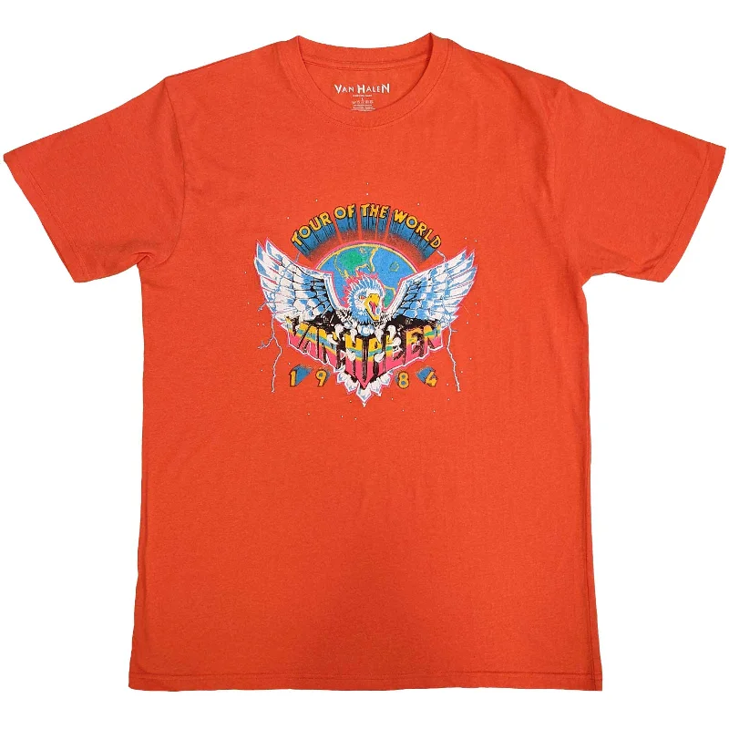 Van Halen | Official Band T-Shirt | Eagle '84 (Eco-Friendly) Iron Safe Non-Iron Wrinkle Free Van Halen | Official Band T-Shirt | Eagle '84 (Eco-Friendly) Iron Safe Non-Iron Wrinkle Free