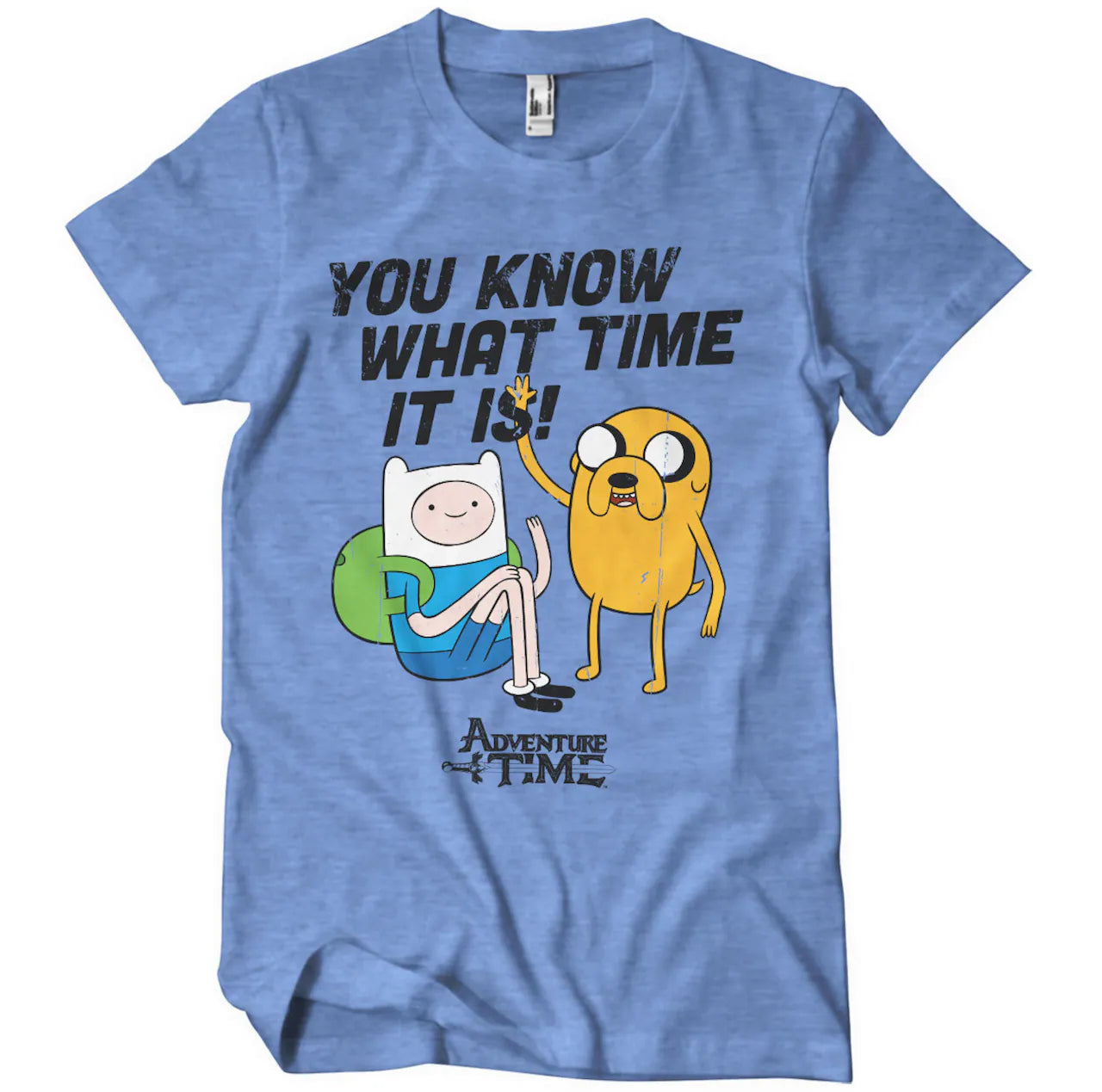 Adventure Time | Official Band T-Shirt | It's Adventure Time (blue) Satin Blend Silk Blend Wool Blend Adventure Time | Official Band T-Shirt | It's Adventure Time (blue) Satin Blend Silk Blend Wool Blend