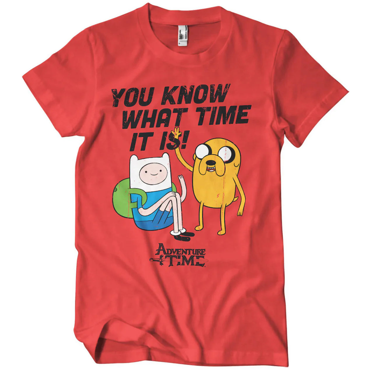 Adventure Time | Official Band T-Shirt | It's Adventure Time (red) Mesh Fabric Canvas Fabric Denim Fabric Adventure Time | Official Band T-Shirt | It's Adventure Time (red) Mesh Fabric Canvas Fabric Denim Fabric