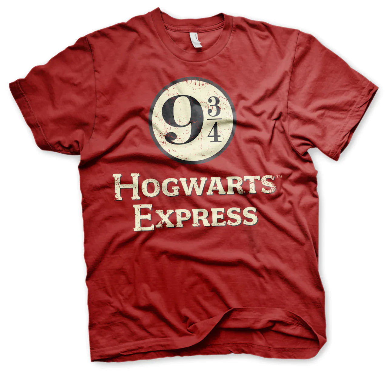 Harry Potter | Official Band T-Shirt | Hogwarts Express Platform 9 3/4 (red) Hooded Caped Shawl Collar Harry Potter | Official Band T-Shirt | Hogwarts Express Platform 9 3/4 (red) Hooded Caped Shawl Collar