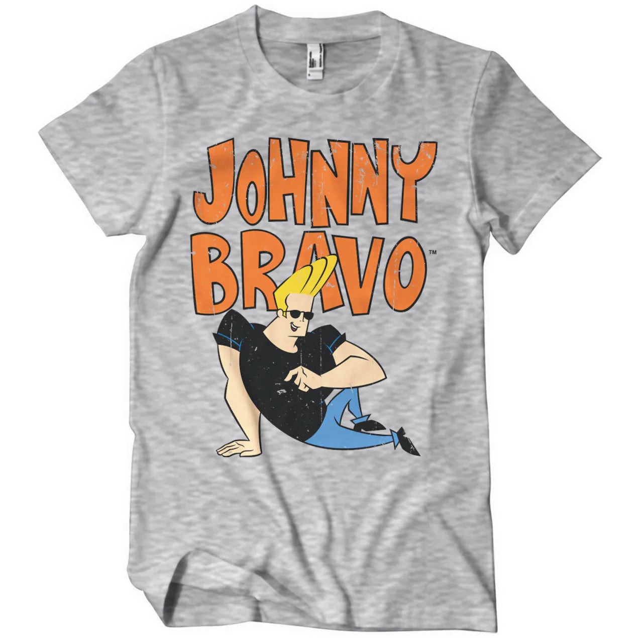 Johnny Bravo | Official Band T-Shirt | Classic Wool Fabric Cashmere Fabric Tweed Fabric Johnny Bravo | Official Band T-Shirt | Classic Wool Fabric Cashmere Fabric Tweed Fabric