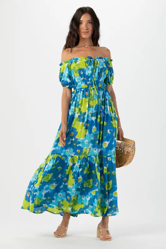 Blossom Maxi Dress Comfortable Fit-and-Flare Maxi Dress
