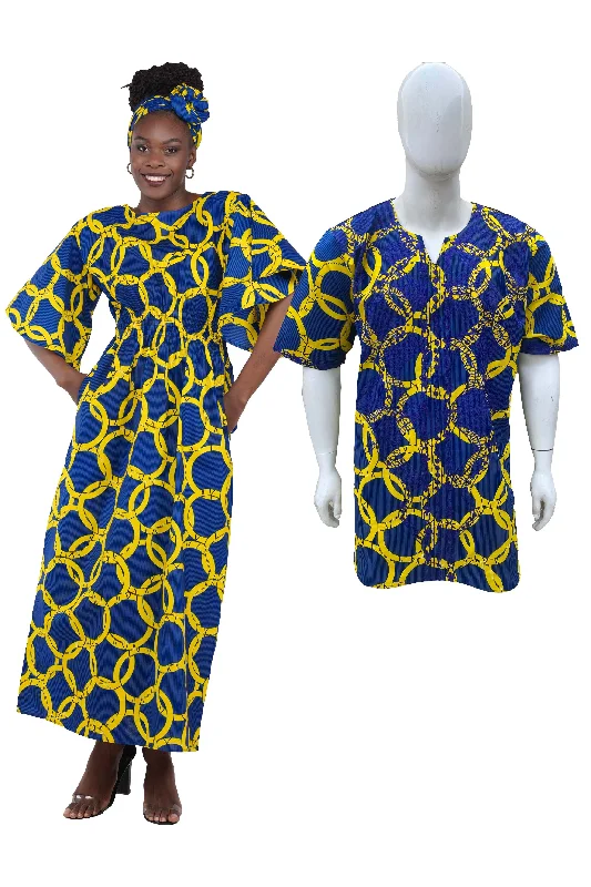 Long Maxi Dress Bell Sleeves & African Embroidered Dashiki Shirt(Pack of 2 pcs) Fashionable Chiffon Maxi Dress Long Maxi Dress Bell Sleeves & African Embroidered Dashiki Shirt(Pack of 2 pcs) Fashionable Chiffon Maxi Dress