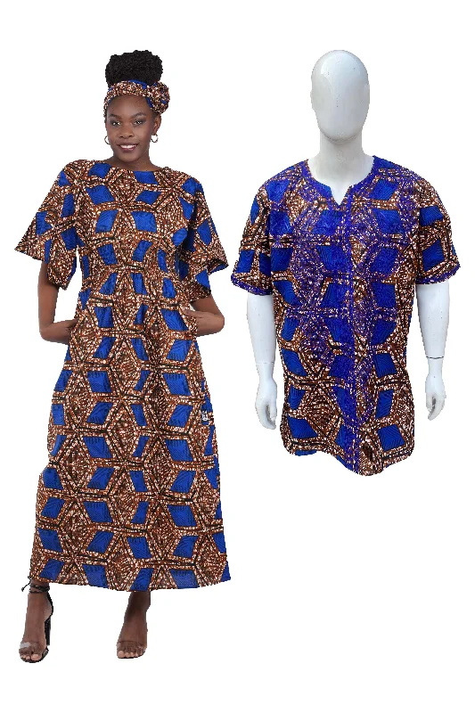 Long Maxi Dress Bell Sleeves & African Embroidered Dashiki Shirt(Pack of 2 pcs) Casual Maxi Dress with Pockets Long Maxi Dress Bell Sleeves & African Embroidered Dashiki Shirt(Pack of 2 pcs) Casual Maxi Dress with Pockets