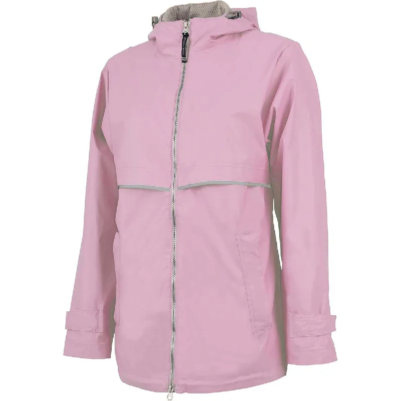 Charles River Women's Pink/Reflective New Englander Rain Jacket Fitted Jacket Loose Jacket Oversized Jacket Charles River Women's Pink/Reflective New Englander Rain Jacket Fitted Jacket Loose Jacket Oversized Jacket