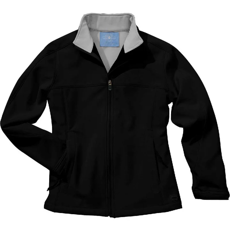 Charles River Women's Black/Vapor Grey Soft Shell Jacket Fitted Jacket Loose Jacket Oversized Jacket Charles River Women's Black/Vapor Grey Soft Shell Jacket Fitted Jacket Loose Jacket Oversized Jacket