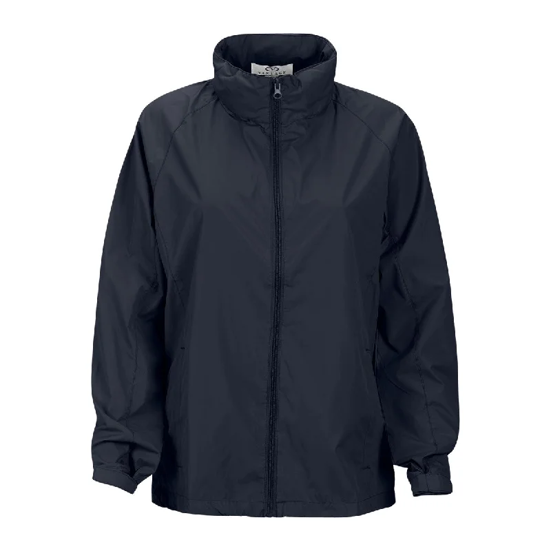 Vantage Women's Navy Full-Zip Lightweight Hooded Jacket Print Jacket Jacquard Jacket Embroidered Jacket Vantage Women's Navy Full-Zip Lightweight Hooded Jacket Print Jacket Jacquard Jacket Embroidered Jacket
