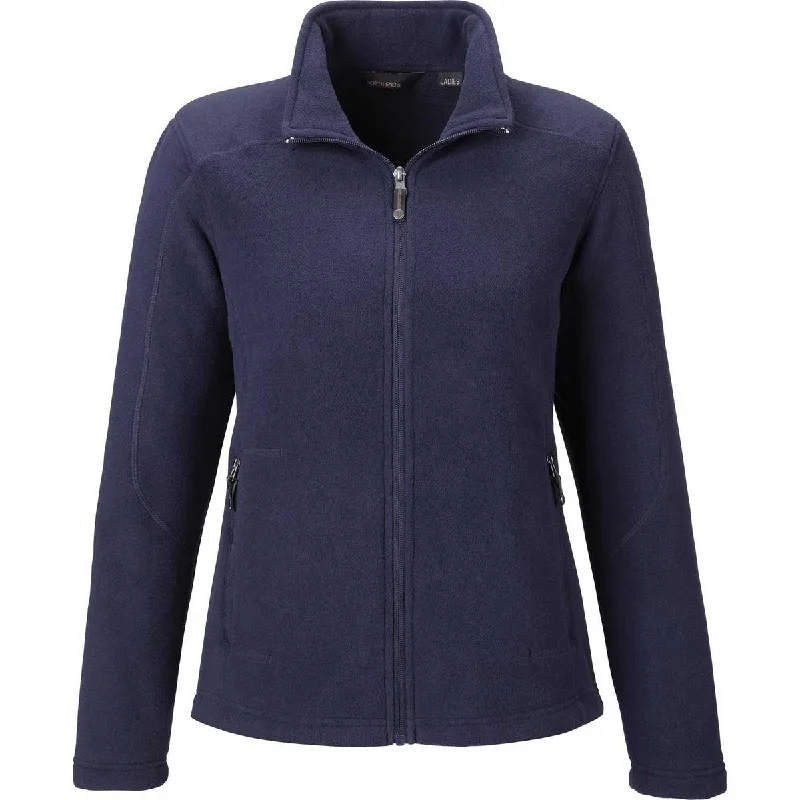 North End Women's Classic Navy Voyage Fleece Jacket Rayon Jacket Velvet Jacket Corduroy Jacket North End Women's Classic Navy Voyage Fleece Jacket Rayon Jacket Velvet Jacket Corduroy Jacket