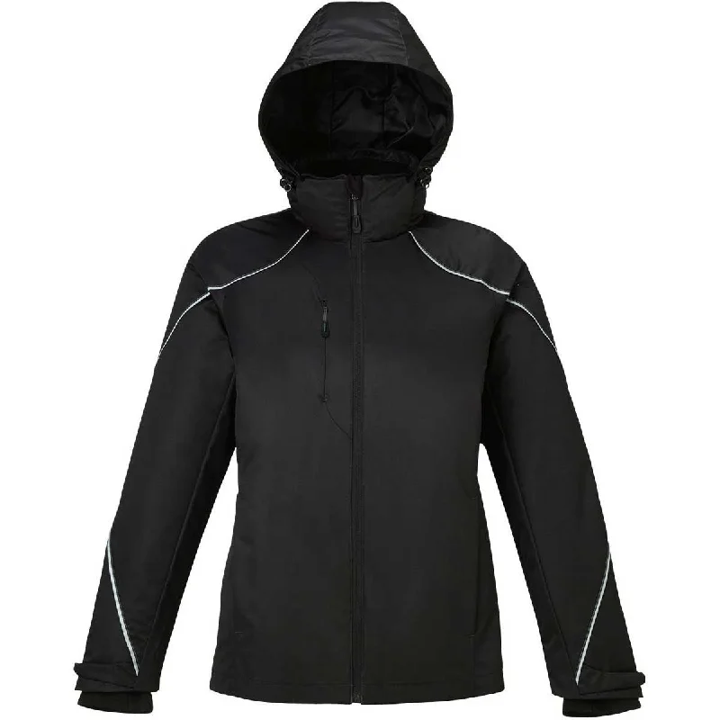 North End Women's Black Angle 3-In-1 Jacket with Bonded Fleece Liner Rayon Jacket Velvet Jacket Corduroy Jacket North End Women's Black Angle 3-In-1 Jacket with Bonded Fleece Liner Rayon Jacket Velvet Jacket Corduroy Jacket
