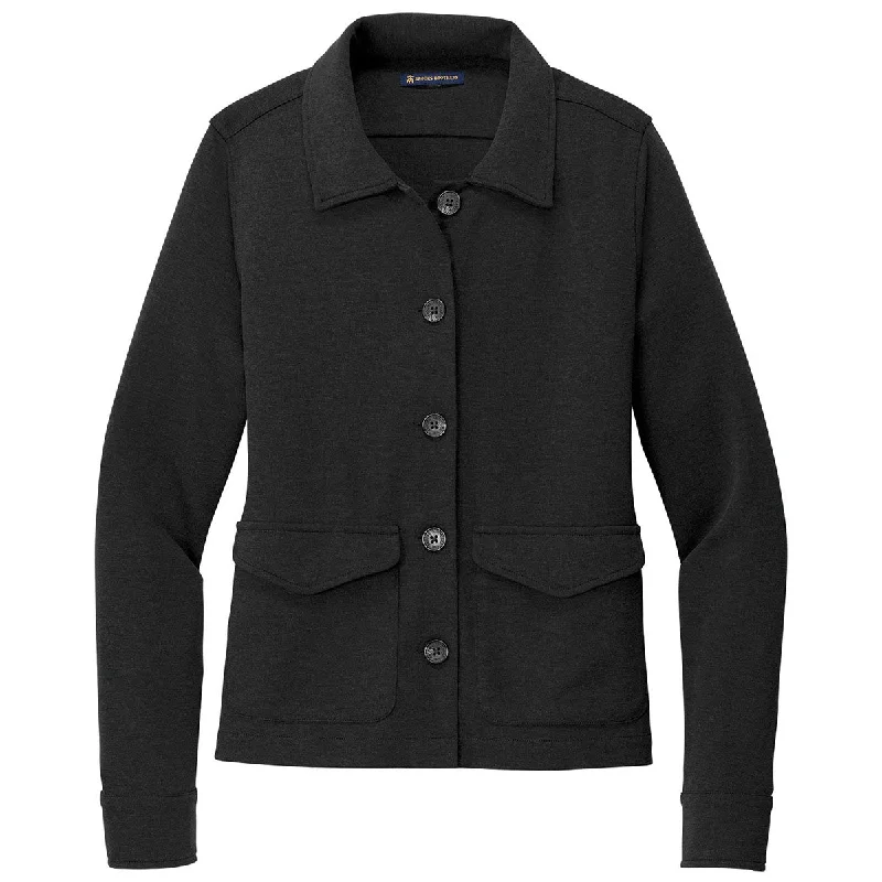 Brooks Brothers Women's Black Heather Mid-Layer Stretch Button Jacket Denim Jacket Leather Jacket Suede Jacket Brooks Brothers Women's Black Heather Mid-Layer Stretch Button Jacket Denim Jacket Leather Jacket Suede Jacket