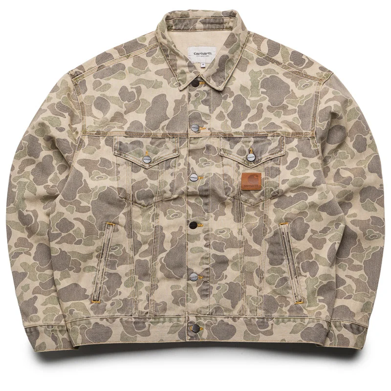 Carhartt WIP Duck Helston Jacket - Camo Duck/Black Hoodie Zip-Up Jacket Button-Up Jacket Carhartt WIP Duck Helston Jacket - Camo Duck/Black Hoodie Zip-Up Jacket Button-Up Jacket