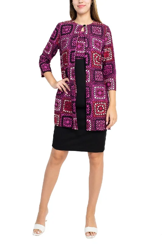 Danny & Nicole Scoop Neck Sleeveless Zipper Back Crepe Dress with Matching Jacket Insulated Jacket Fitted Jacket Loose Jacket Danny & Nicole Scoop Neck Sleeveless Zipper Back Crepe Dress with Matching Jacket Insulated Jacket Fitted Jacket Loose Jacket