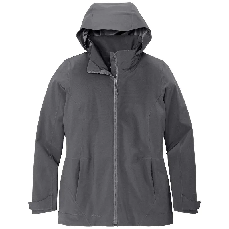 Eddie Bauer Women's Grey Steel/Metal Grey WeatherEdge 3-in-1 Jacket Cotton Fabric Linen Fabric Terry Fabric Eddie Bauer Women's Grey Steel/Metal Grey WeatherEdge 3-in-1 Jacket Cotton Fabric Linen Fabric Terry Fabric