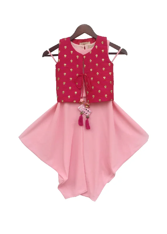 Girls Pink Top And Dhoti With Hot Pink Jacket Faux Fur Jacket Real Fur Jacket Shearling Jacket Girls Pink Top And Dhoti With Hot Pink Jacket Faux Fur Jacket Real Fur Jacket Shearling Jacket