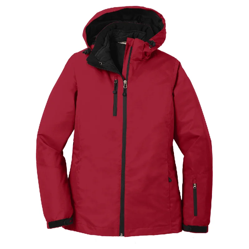 Port Authority Women's Rich Red/Black Vortex Waterproof 3-in-1 Jacket Chenille Jacket Brocade Jacket Lace Jacket Port Authority Women's Rich Red/Black Vortex Waterproof 3-in-1 Jacket Chenille Jacket Brocade Jacket Lace Jacket