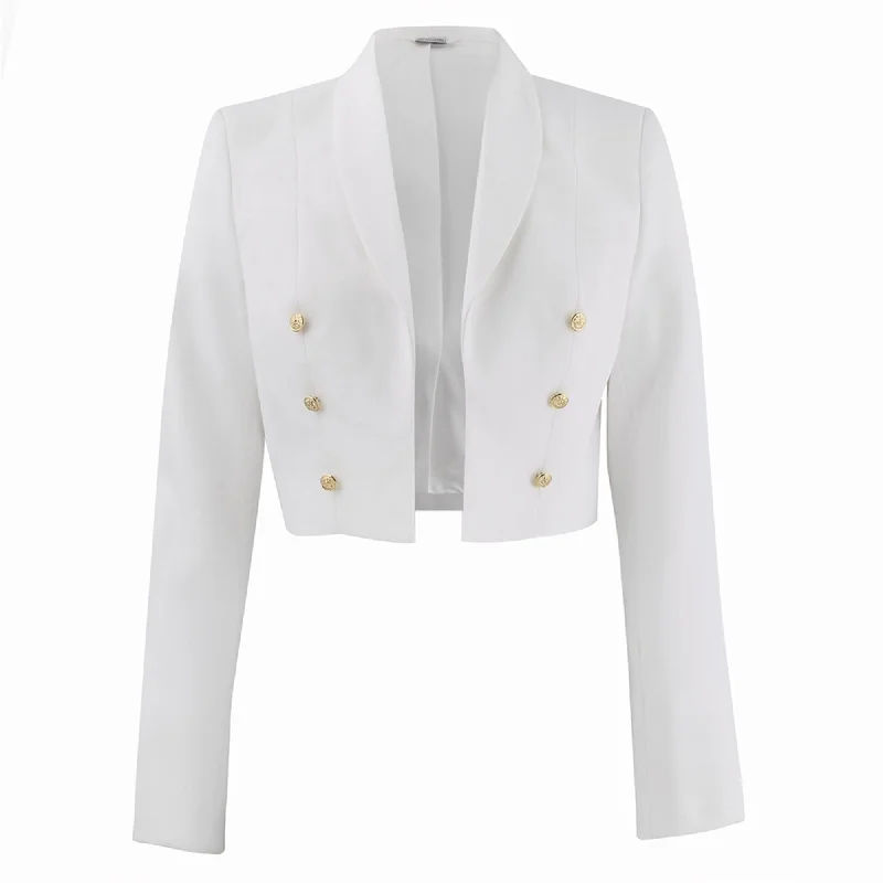 NAVY Women's Dinner Dress White Jacket - Gold Buttons Striped Jacket Polka Dot Jacket Floral Jacket NAVY Women's Dinner Dress White Jacket - Gold Buttons Striped Jacket Polka Dot Jacket Floral Jacket