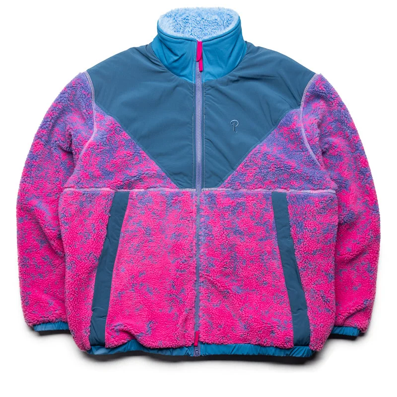 Politics Full Zip Sherpa Jacket - Mixed Berry Fitted Jacket Loose Jacket Oversized Jacket Politics Full Zip Sherpa Jacket - Mixed Berry Fitted Jacket Loose Jacket Oversized Jacket