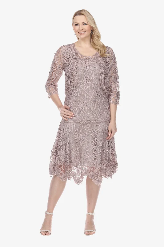 Soulmates 1501 Soutache Lace Tea-Length Cocktail Dress with Jacket Set Rayon Jacket Velvet Jacket Corduroy Jacket Soulmates 1501 Soutache Lace Tea-Length Cocktail Dress with Jacket Set Rayon Jacket Velvet Jacket Corduroy Jacket