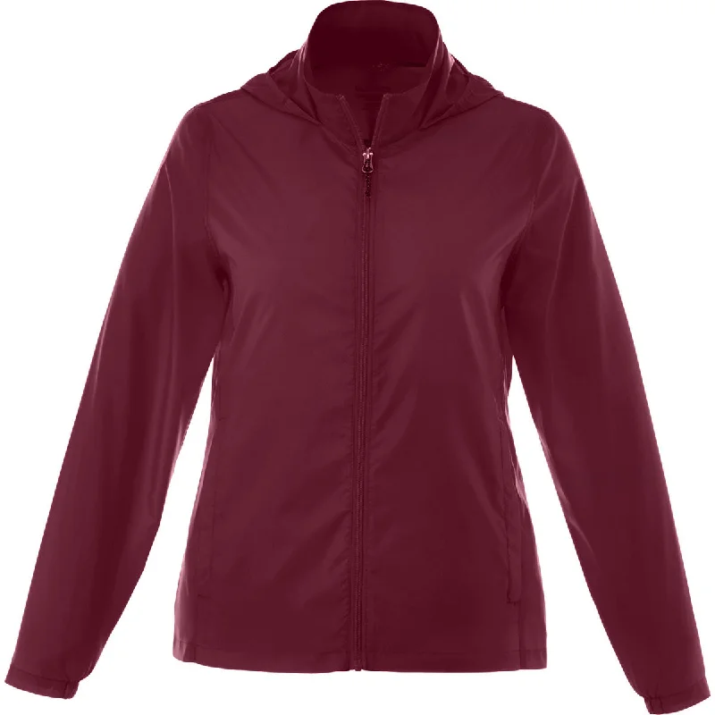 Elevate Women's Maroon Darien Packable Jacket Cotton Jacket Linen Jacket Terry Jacket Elevate Women's Maroon Darien Packable Jacket Cotton Jacket Linen Jacket Terry Jacket