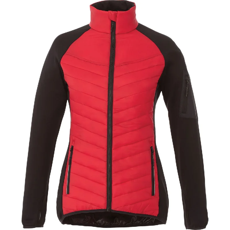 Elevate Women's Team Red/Black Banff Hybrid Insulated Jacket Denim Jacket Leather Jacket Suede Jacket Elevate Women's Team Red/Black Banff Hybrid Insulated Jacket Denim Jacket Leather Jacket Suede Jacket