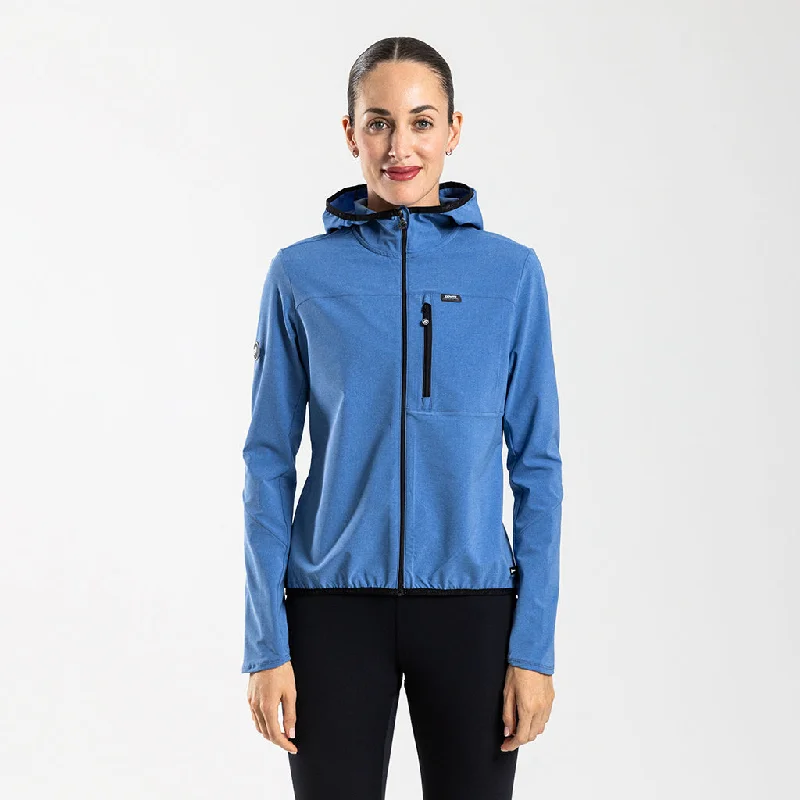 Women's Allure Lightweight Jacket (Blue Mélange) V-Neck Jacket Boat Neck Jacket Square Neck Jacket Women's Allure Lightweight Jacket (Blue Mélange) V-Neck Jacket Boat Neck Jacket Square Neck Jacket