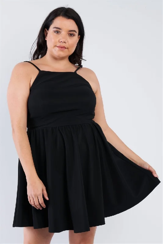 Fit N' Flare Mini Dress Classic Black Mini Dress