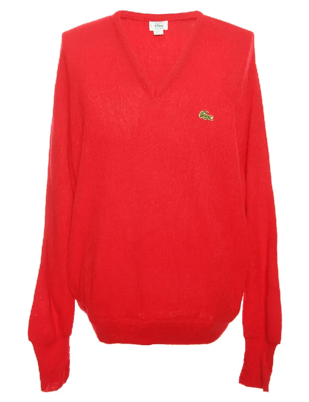 Izod Lacoste Jumper - L Velvet Chenille Corduroy