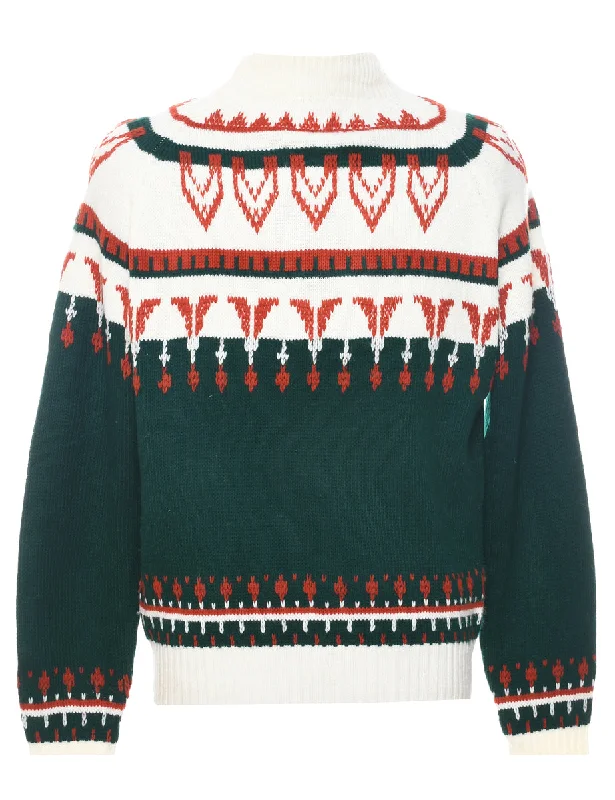 JC Penney Jumper - L Open Front Closed Front Wrap Front