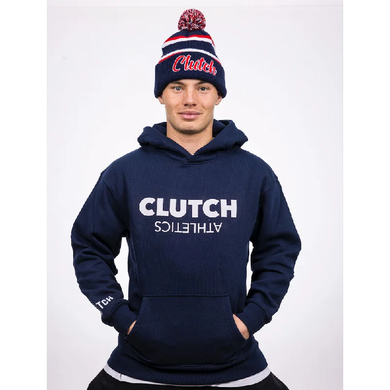 BCLUTCH PREMIUM NAVY HOODIE Hoodie with High-Low Hem Asymmetrical Trendy
