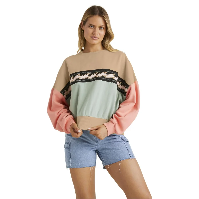 Billabong Womens 73 Days Cabo Vintage Oversized Sweatshirt Hoodie with Pocket Utility Practical Billabong Womens 73 Days Cabo Vintage Oversized Sweatshirt Hoodie with Pocket Utility Practical