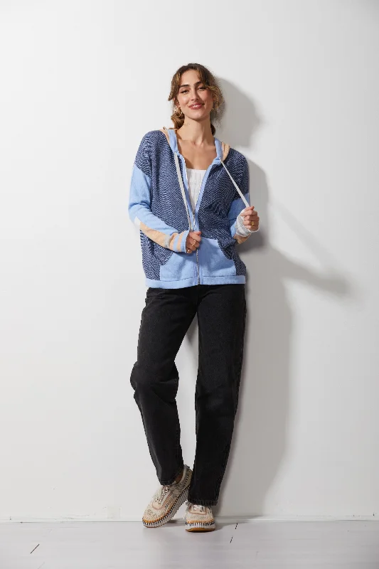 Zaket & Plover Birdseye Hoodie, Style #ZP6331U Hoodie with Hem Detail Decorative Unique Zaket & Plover Birdseye Hoodie, Style #ZP6331U Hoodie with Hem Detail Decorative Unique