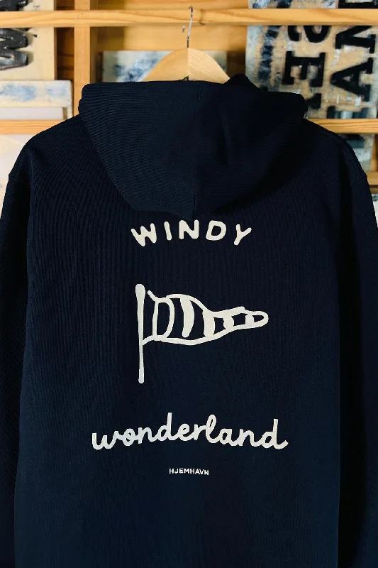 Hoodie "Windy Wonderland" Hoodie with Ribbed Neckline Snug Warm